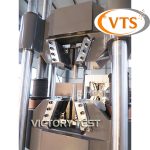 Round sample break test on 1000kn universal testing machine